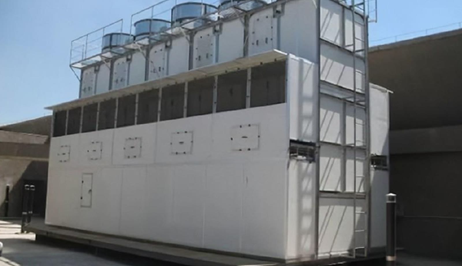 Delivered energy project field image showing rooftop cooling towers